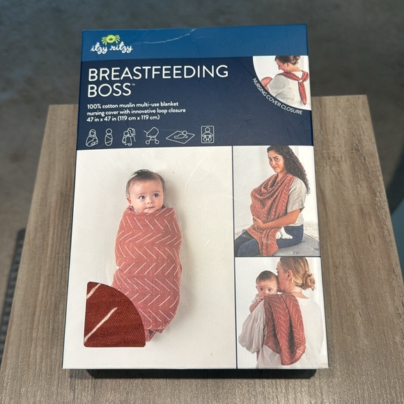 Itzy Ritzy Breastfeeding Boss (Multi Use Blanket and nursing cover) + Soothies - Picture 2 of 8